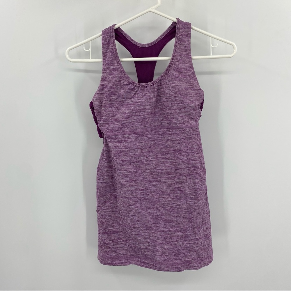 Lululemon Heathered Purple Tank Top 4